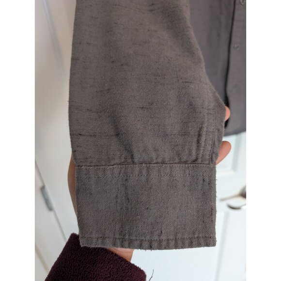 prAna Men button up shirt size M purple gray - Picture 4 of 9